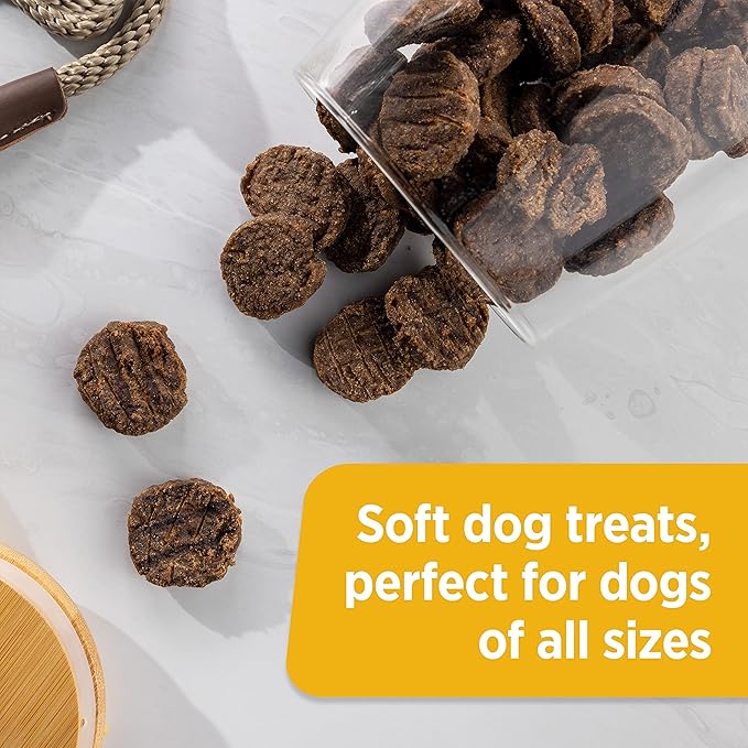 Nutrish Rachael Ray Burger Bites Dog Treats, Beef Recipe with Bison, 5 oz. Pouch, 5 Count